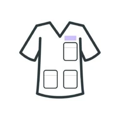 Blusón Sanitario Liso Clásico Cuello De Pico -Enfermania bluson sanitario liso clasico cuello de pico 2