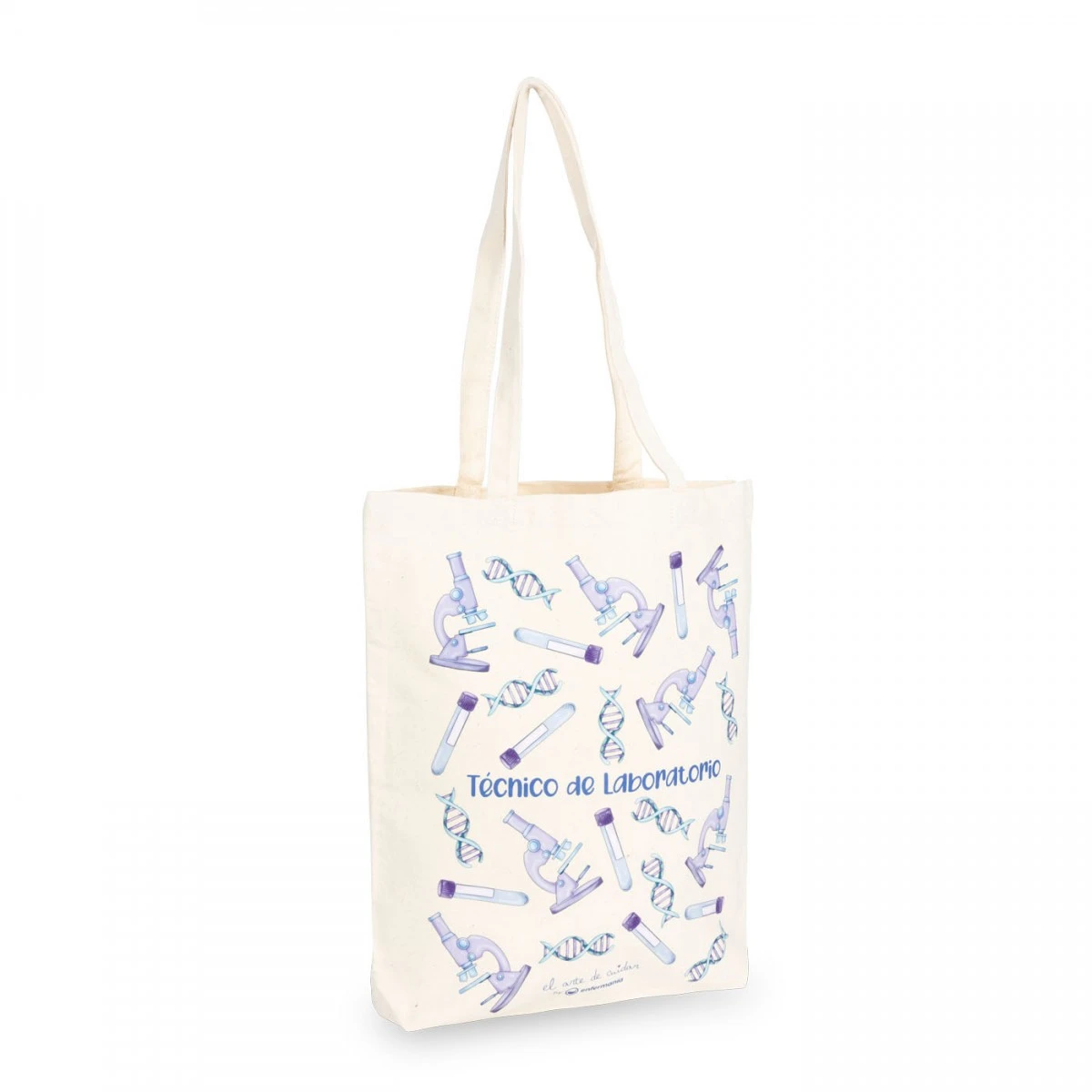 Bolsa Tote Algodón Natural - Técnico De Laboratorio @elartedecuidar 2 Bolsa Tote Algodón Natural - Técnico De Laboratorio @elartedecuidar - Imagen 2