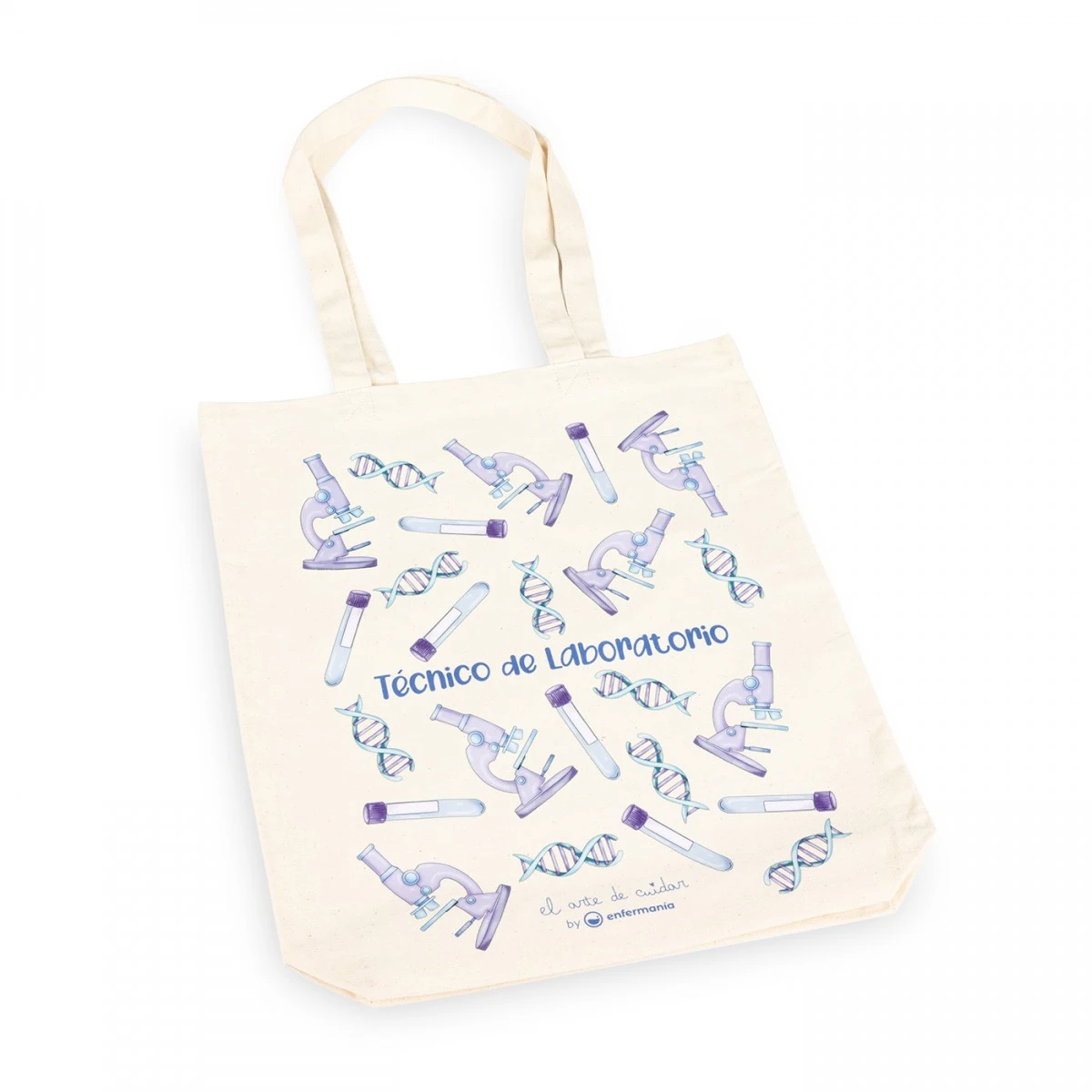 Bolsa Tote Algodón Natural - Técnico De Laboratorio @elartedecuidar 3 Bolsa Tote Algodón Natural - Técnico De Laboratorio @elartedecuidar - Imagen 3