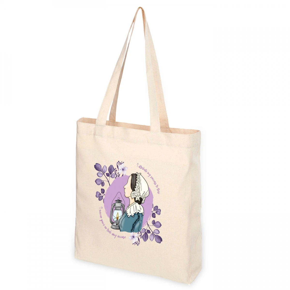 Bolsa Tote Algodón - Nightingale Elartedecuidar 2 Bolsa Tote Algodón - Nightingale Elartedecuidar - Imagen 2