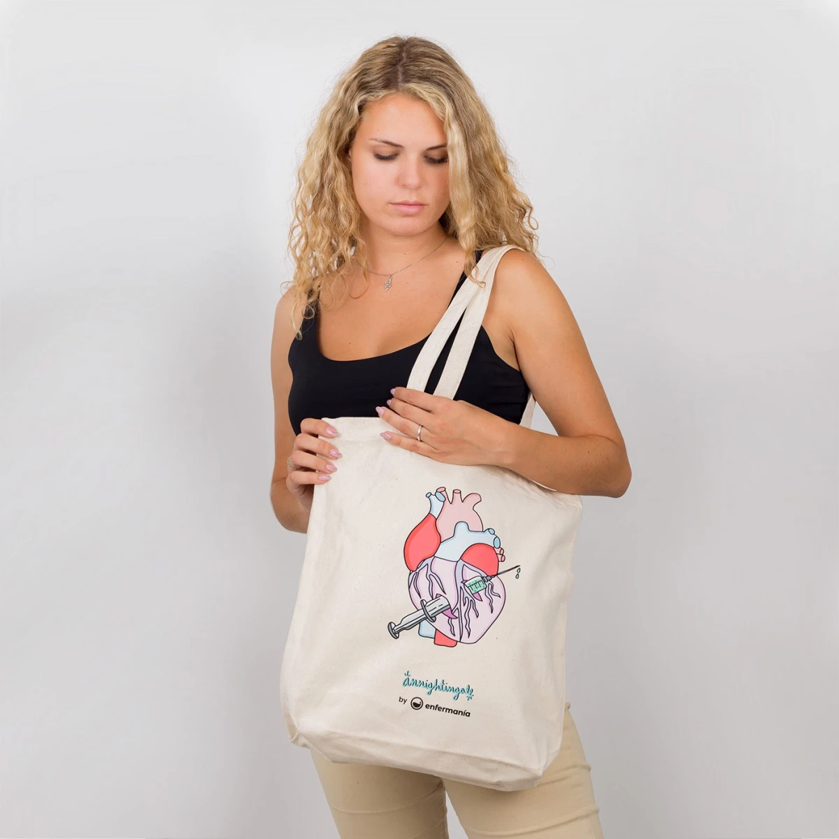 Bolsa Tote Algodón - Rebelheart @anni.ghtingale 1 Bolsa Tote Algodón - Rebelheart @anni.ghtingale