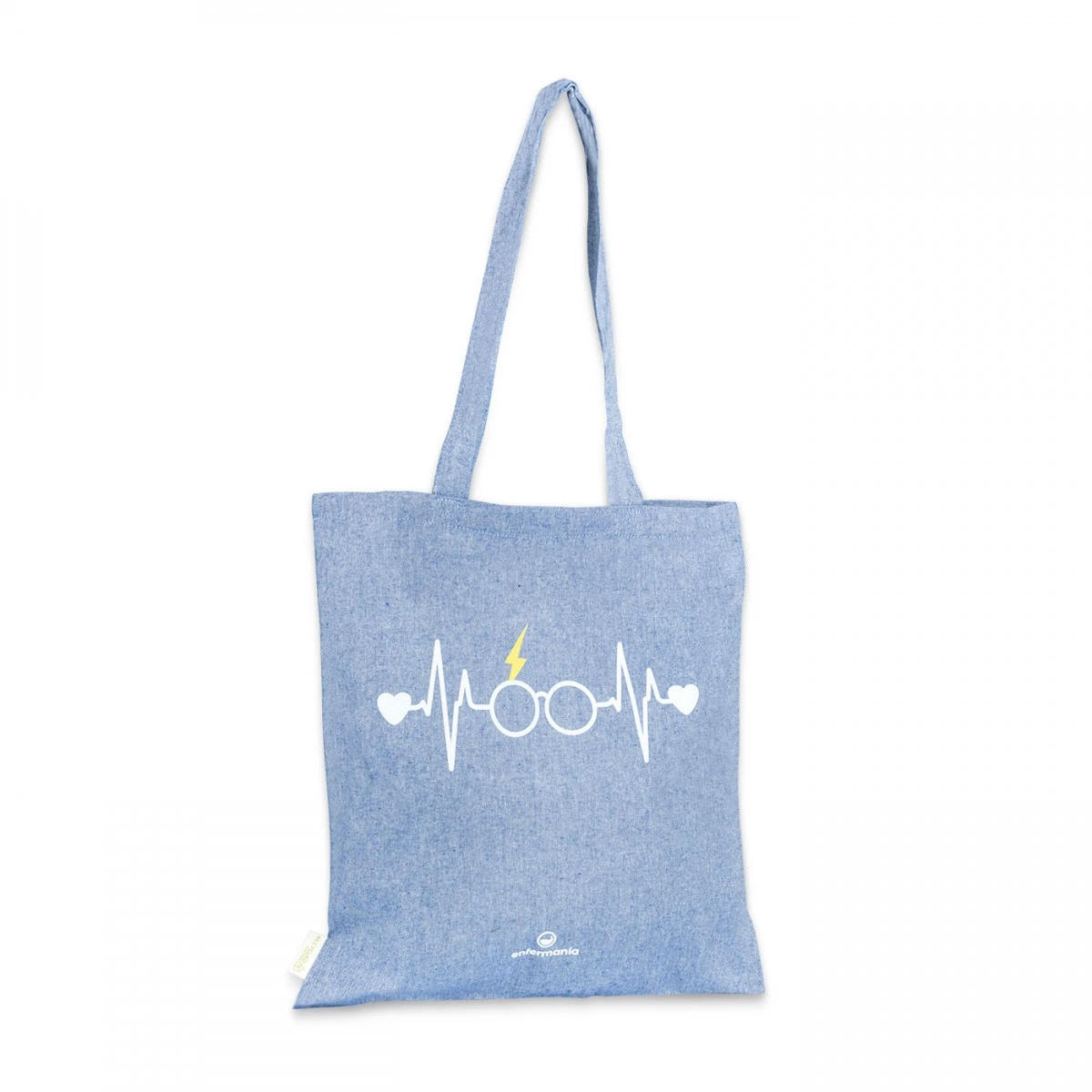 Bolsa Tote Azul Bitono - Estampado 7 Bolsa Tote Azul Bitono - Estampado - Imagen 7