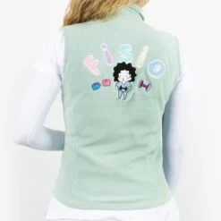 Chaleco Polar Mujer Bordado - Sweet Verde