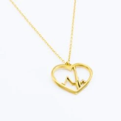 Colgante Corazón Latido Oro O Plata 8 Colgante Corazón Latido Oro O Plata -Enfermania colgante corazon latido oro o plata 2