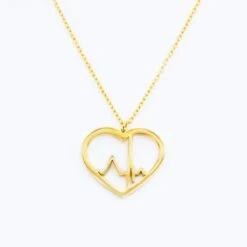 Colgante Corazón Latido Oro O Plata 10 Colgante Corazón Latido Oro O Plata -Enfermania colgante corazon latido oro o plata 4