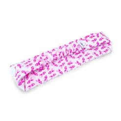 Diadema Con Botón Estampado - Lazos Rosas Cáncer De Mama -Enfermania diadema con boton estampado lazos rosas cancer de mama 3