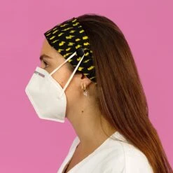 Diadema Con Botón Estampado - Rayos -Enfermania diadema con boton estampado rayos 1