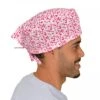 Gorro Casquete - Corazones Rosa Sobre Blanco