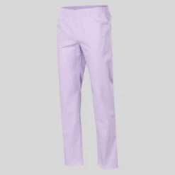 Pantalón Liso Clásico De Cintura Elástica Lavanda