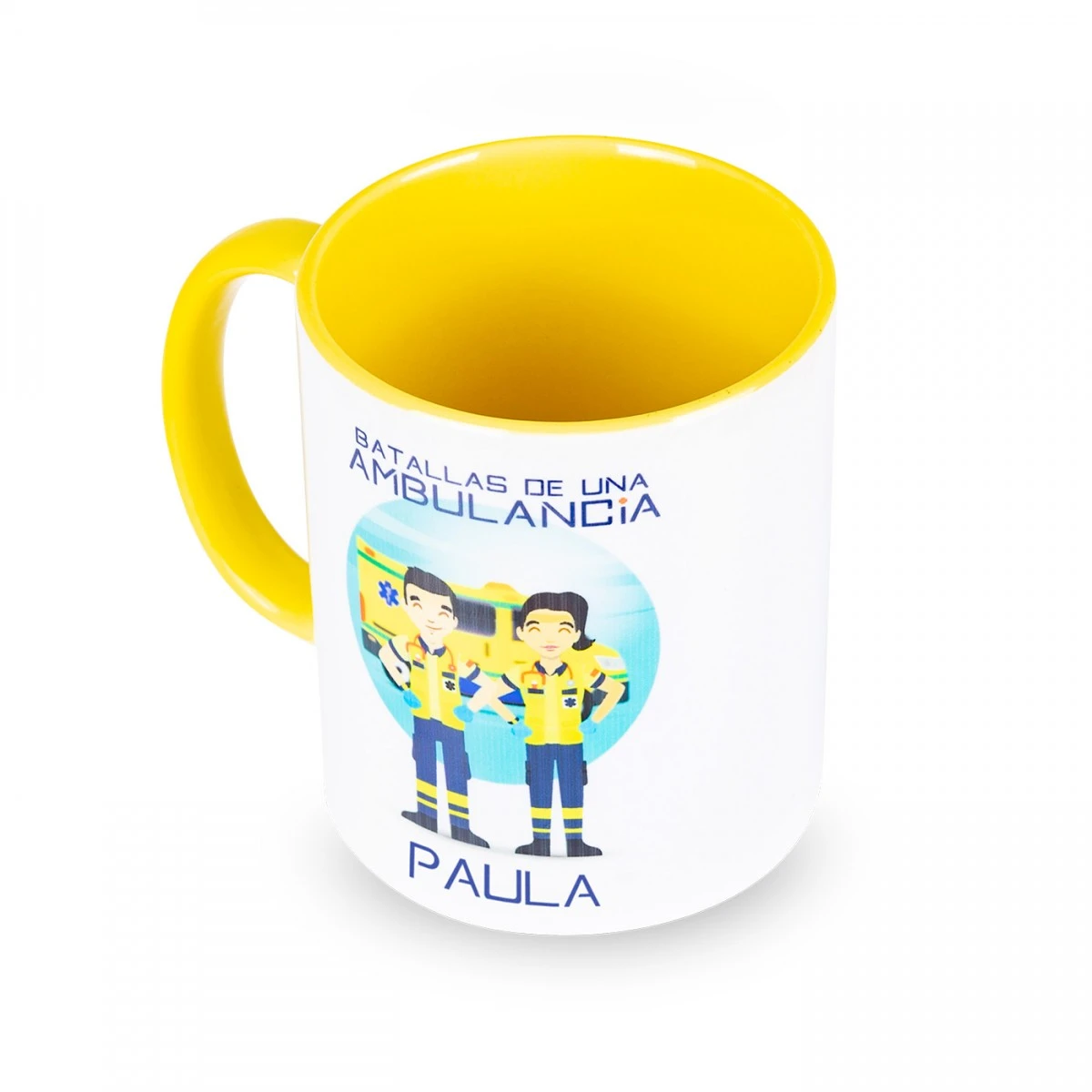 Taza Amarilla TES - Batallas De Una Ambulancia 3 Taza Amarilla TES - Batallas De Una Ambulancia - Imagen 3