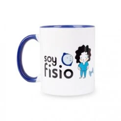 Taza Cerámica Azul Soy Fisio