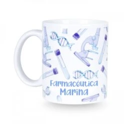 Taza Cerámica Blanca - Laboratorio Farmacia