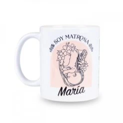 Taza Cerámica Blanca - Soy Matrona @elartedecuidar