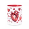 Taza Cerámica Roja - Amor Propio