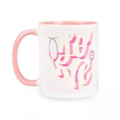Taza Cerámica Rosa - Love