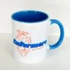 Taza Estampada Azul @enfermerarubia
