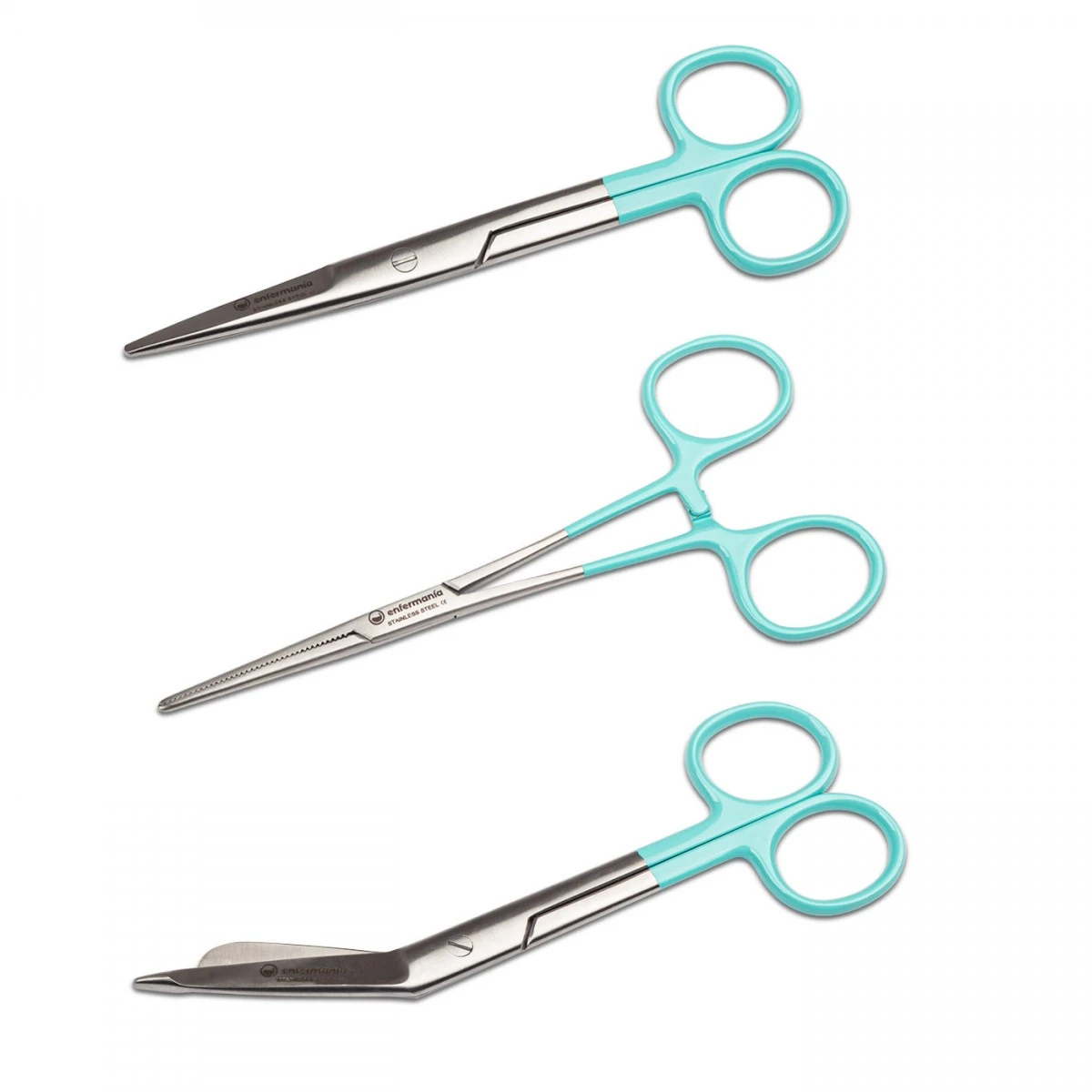 Tijeras Trío Esencial Enfermería - Sweet Aqua 2 Tijeras Trío Esencial Enfermería - Sweet Aqua - Imagen 2