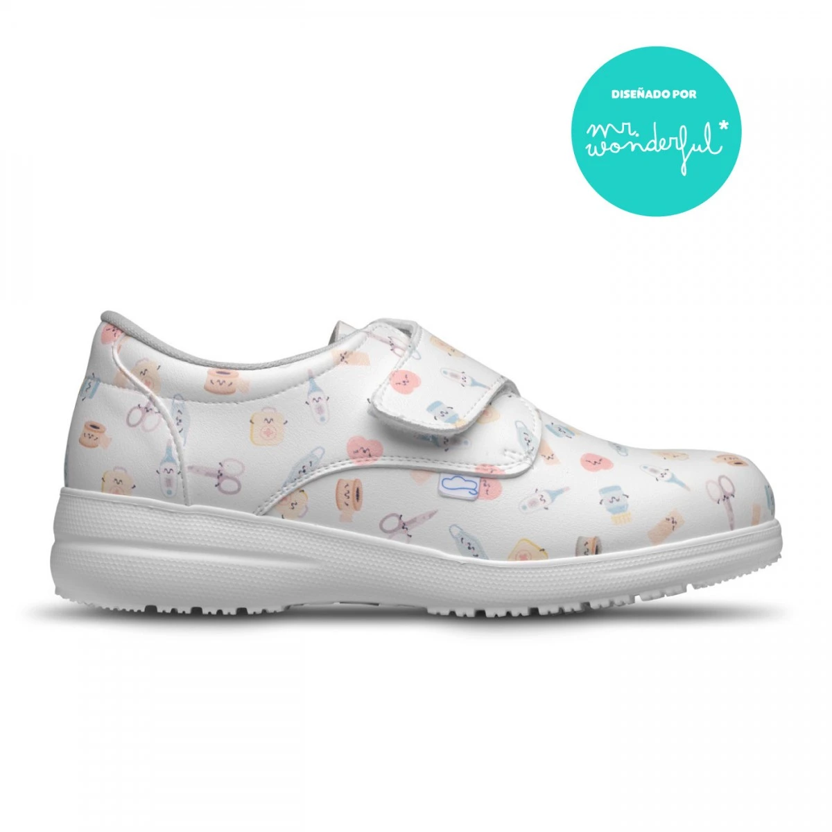 Zapato Piel Vegana Velcro - Estampado Wonderful 2 Zapato Piel Vegana Velcro - Estampado Wonderful - Imagen 2