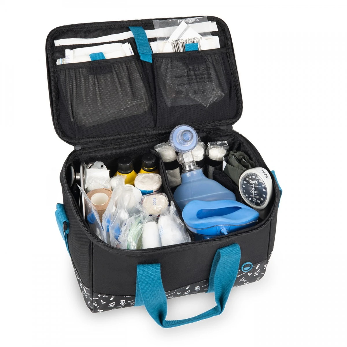 Enfermania -Enfermania bolsa botiquin deportiva ionic black collection 1